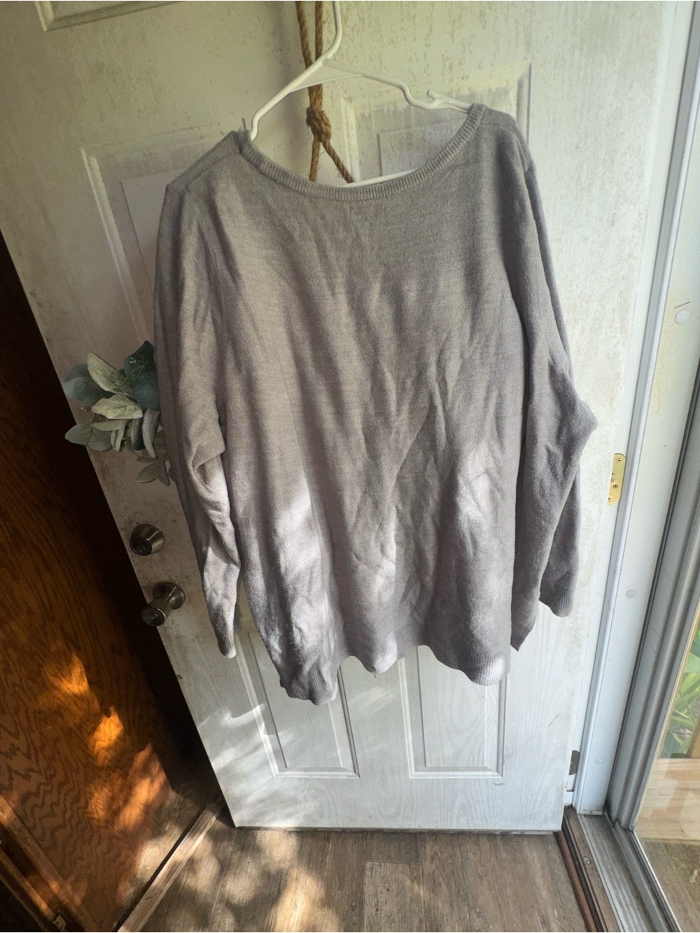 Women's Light brown Long-Sleeve Knit sweater